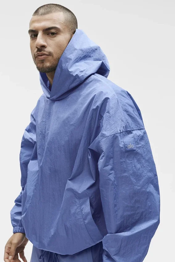 Axis-trui met capuchon - Provence Blue