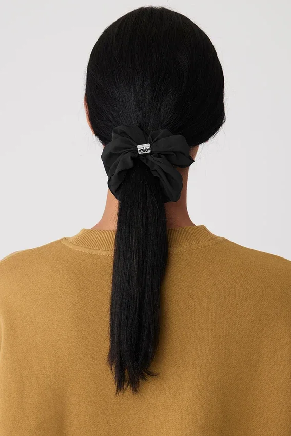 Bead It oversized scrunchie - Zwart