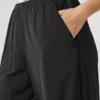 Breezy broek met wijde pijpen (lang) - Zwart