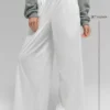 Breezy broek met wijde pijpen (Regular) - Wit