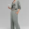 Breezy Wide Leg Broek (Regular) - Lunar Grey