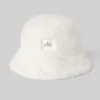 Buckethoed van imitatiebont - Ivory