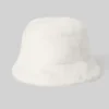 Buckethoed van imitatiebont - Ivory