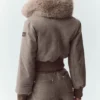 Bunny Slope-jas van wolmix - Alpine Cocoa Heather