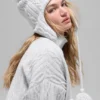 Cable Knit Winter Bliss-muts met oorkleppen - Athletic Heather Grey