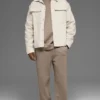 Canvas Utility Shacket - Bone