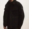 Canvas Utility Shacket - Zwart