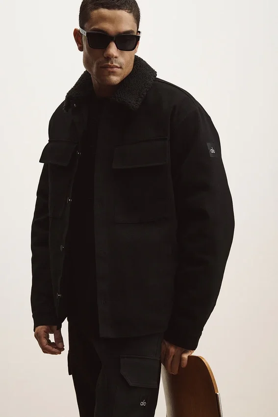 Canvas Utility Shacket - Zwart