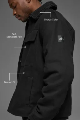 Canvas Utility Shacket – Zwart