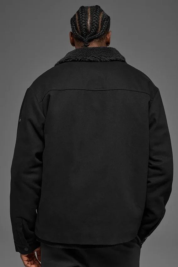 Canvas Utility Shacket - Zwart