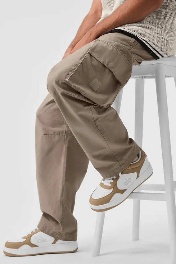 Cargo-broek van ripstop - Gravel