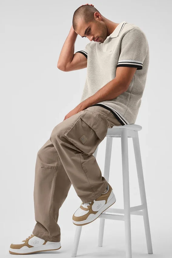Cargo-broek van ripstop - Gravel