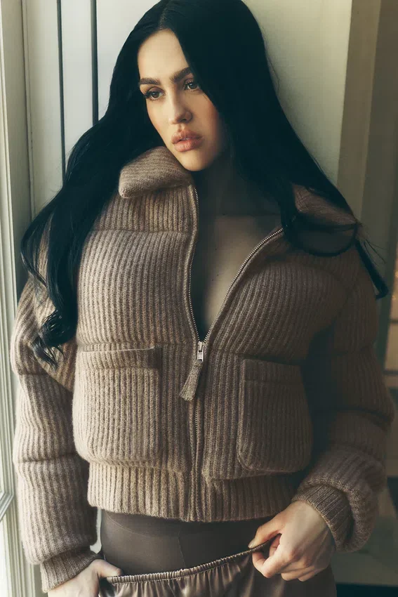Cashmere Northstar Truie Puffer - Alpine Cocoa Heather