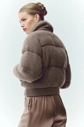 Cashmere Northstar Truie Puffer – Alpine Cocoa Heather