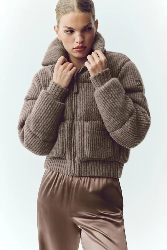 Cashmere Northstar Truie Puffer - Alpine Cocoa Heather
