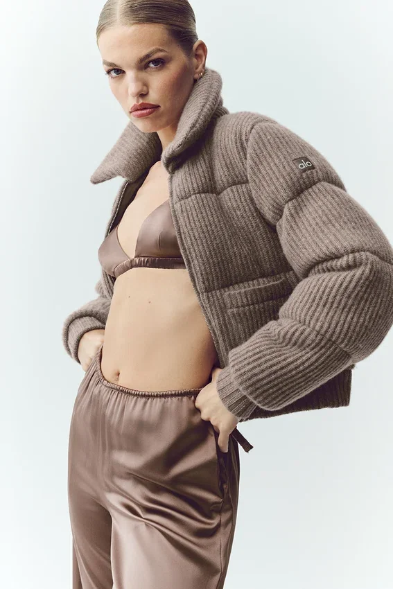 Cashmere Northstar Truie Puffer - Alpine Cocoa Heather