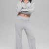 Cashmere Plush Waffle-hoodie met volledige ritssluiting - Athletic Heather Grey