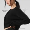 Cashmere Plush Waffle-vest - Zwart
