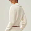 Cashmere Radiate-jas - Ivoor