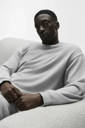 Chill trui met ronde hals - Athletic Heather Grey
