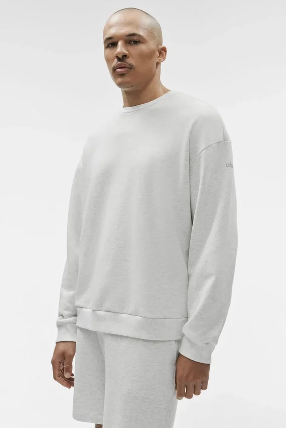 Chill trui met ronde hals - White Heather
