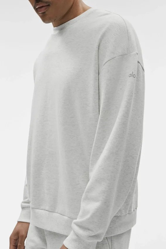 Chill trui met ronde hals - White Heather