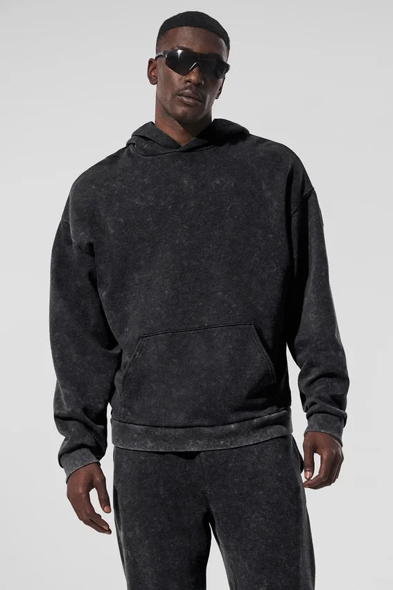 Chill Vintage Wash-hoodie – Black Wash