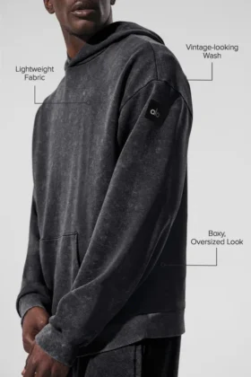 Chill Vintage Wash-hoodie – Black Wash