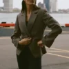Cinch-blazer - Olive Tree
