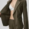 Cinch-blazer - Olive Tree