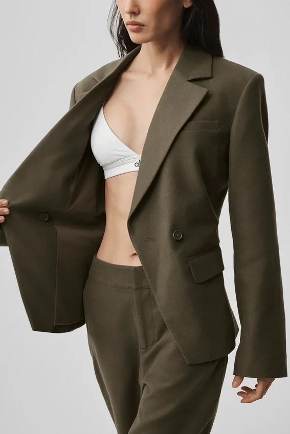 Cinch-blazer - Olive Tree