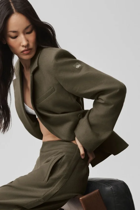 Cinch-blazer - Olive Tree