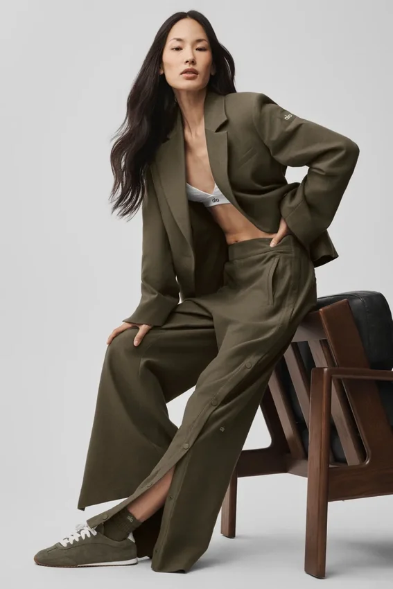Cinch-blazer - Olive Tree