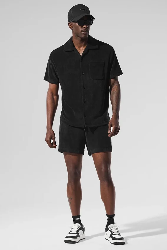 Coastal Terry met knopen – Zwart