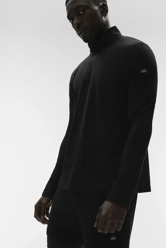 Conquer 1/4 Zip Reform Lange mouwen - Zwart