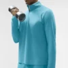 Conquer 1/4 Zip Reform met lange mouwen - Blue Breeze