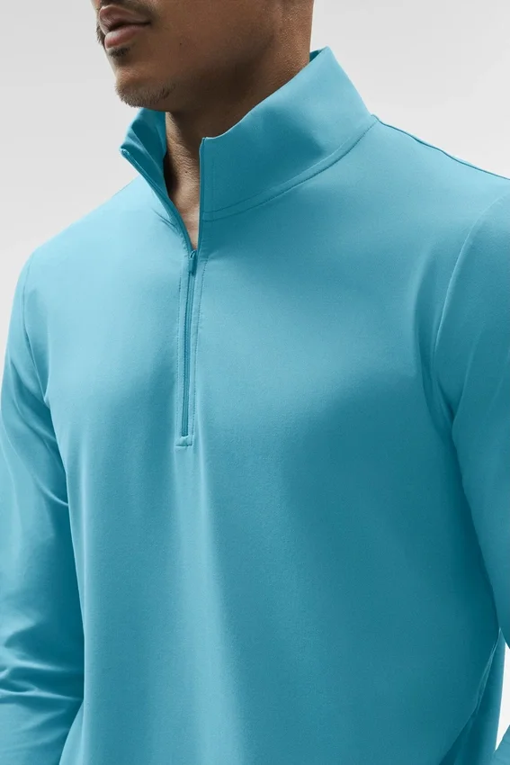 Conquer 1/4 Zip Reform met lange mouwen - Blue Breeze