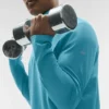 Conquer 1/4 Zip Reform met lange mouwen - Blue Breeze