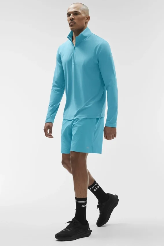 Conquer 1/4 Zip Reform met lange mouwen - Blue Breeze