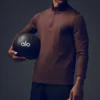 Conquer 1/4 Zip Reform met lange mouwen - Brownstone