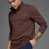 Conquer 1/4 Zip Reform met lange mouwen - Brownstone