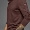 Conquer 1/4 Zip Reform met lange mouwen - Brownstone