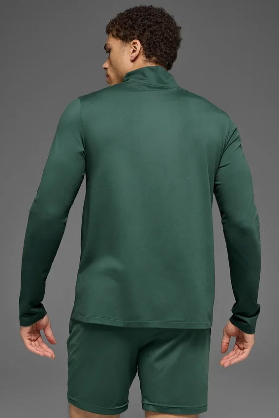 Conquer 1/4 Zip Reform met lange mouwen - Clover Green