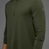 Conquer 1/4 Zip Reform met lange mouwen - Green Olive