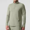 Conquer 1/4 Zip Reform met lange mouwen - Limestone