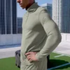 Conquer 1/4 Zip Reform met lange mouwen - Limestone
