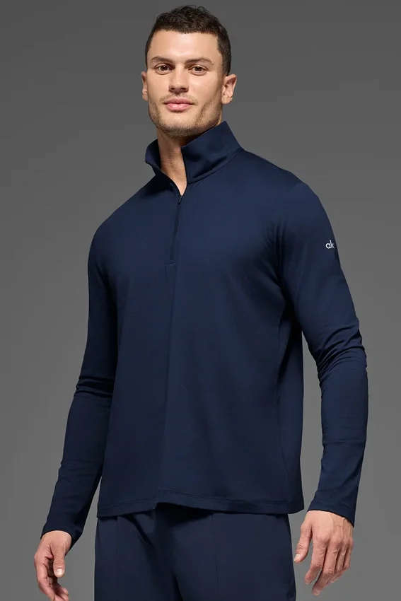 Conquer 1/4 Zip Reform met lange mouwen - Navy