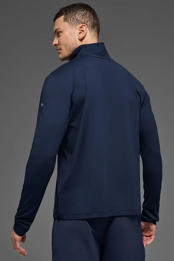 Conquer 1/4 Zip Reform met lange mouwen - Navy