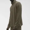 Conquer 1/4 Zip Reform met lange mouwen - Olive Tree