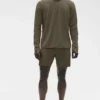 Conquer 1/4 Zip Reform met lange mouwen - Olive Tree